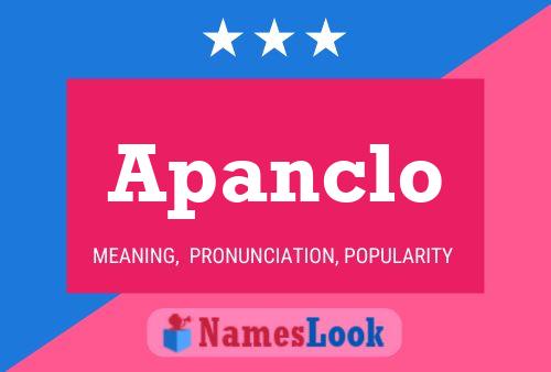 Постер имени Apanclo