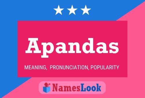 Постер имени Apandas