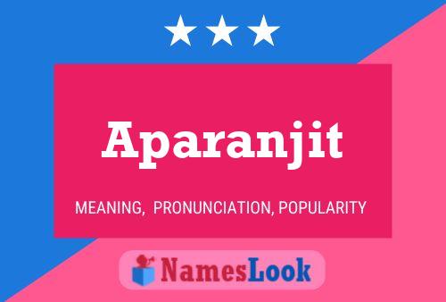 Постер имени Aparanjit