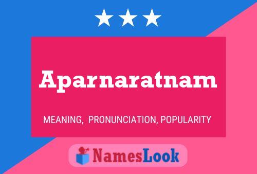 Постер имени Aparnaratnam