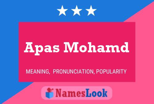 Постер имени Apas Mohamd