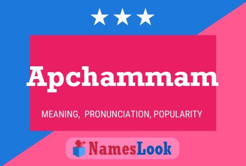 Постер имени Apchammam