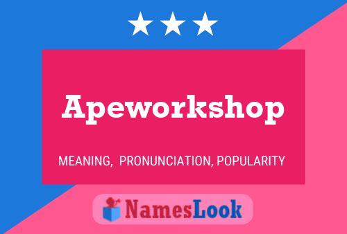 Постер имени Apeworkshop