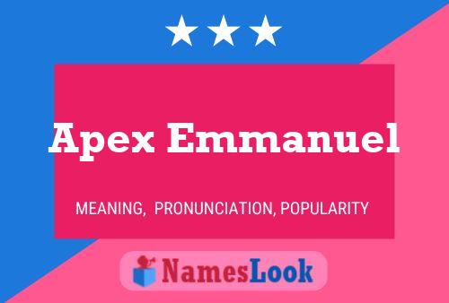 Постер имени Apex Emmanuel