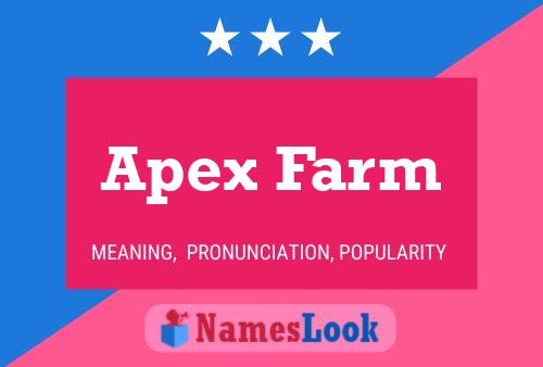 Постер имени Apex Farm