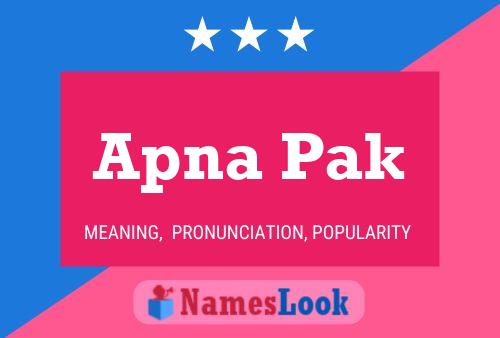 Постер имени Apna Pak