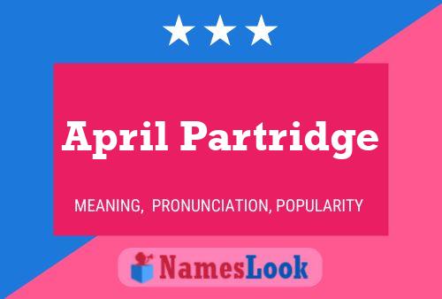 Постер имени April Partridge