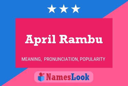 Постер имени April Rambu