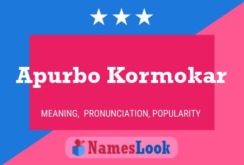 Постер имени Apurbo Kormokar