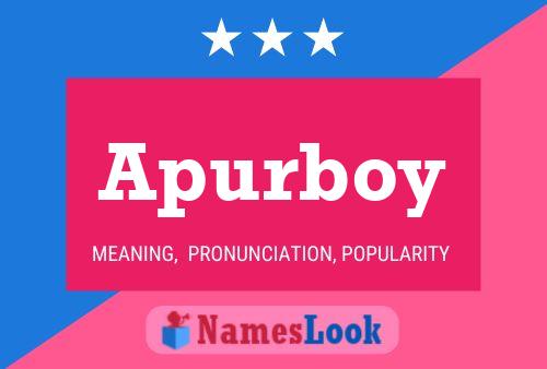 Постер имени Apurboy