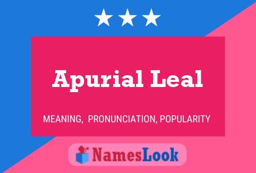 Постер имени Apurial Leal