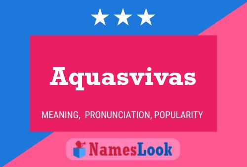 Постер имени Aquasvivas