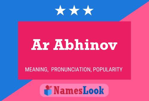 Постер имени Ar Abhinov