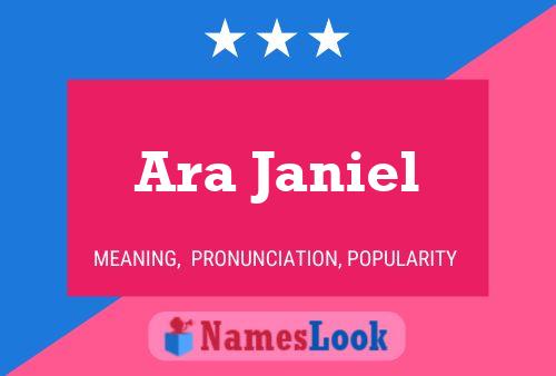 Постер имени Ara Janiel