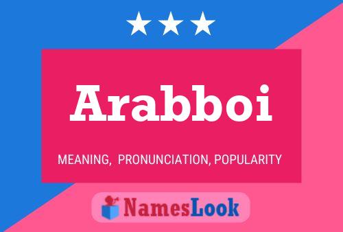 Постер имени Arabboi