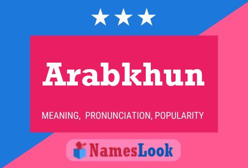 Постер имени Arabkhun