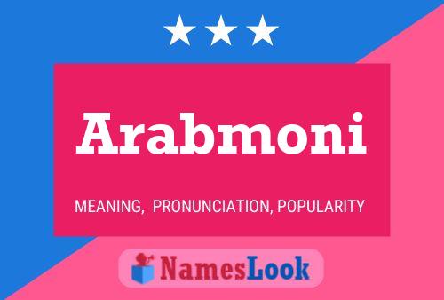 Постер имени Arabmoni