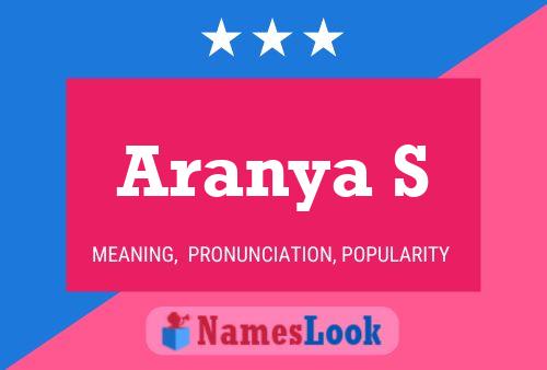 Постер имени Aranya S