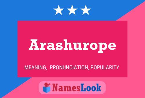 Постер имени Arashurope