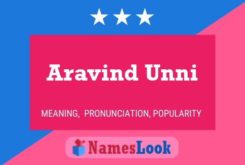 Постер имени Aravind Unni