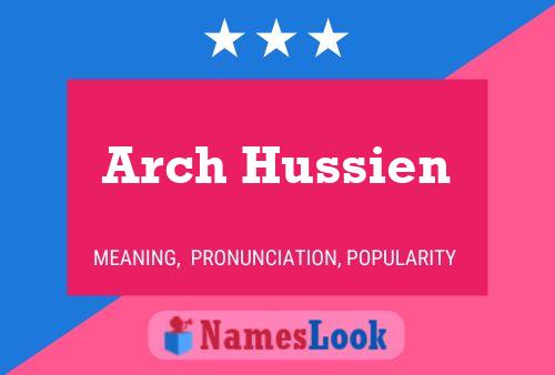 Постер имени Arch Hussien