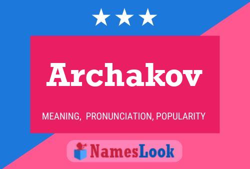 Постер имени Archakov