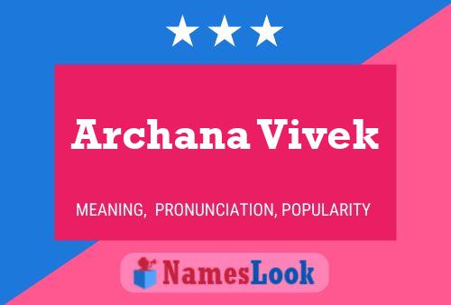 Постер имени Archana Vivek