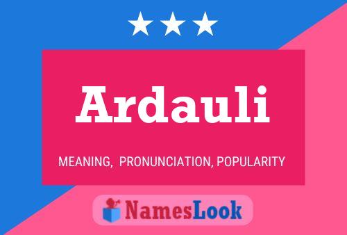 Постер имени Ardauli