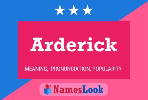 Постер имени Arderick