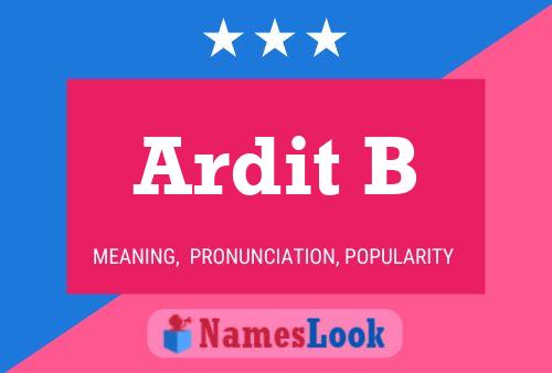 Постер имени Ardit B