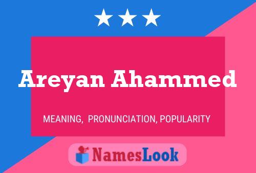 Постер имени Areyan Ahammed