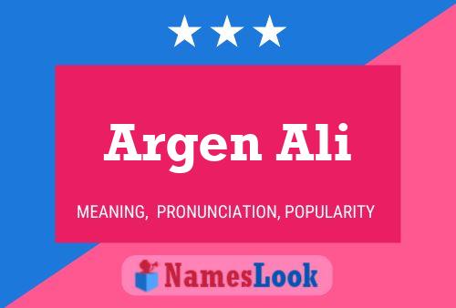 Постер имени Argen Ali