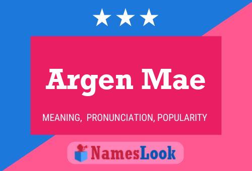 Постер имени Argen Mae