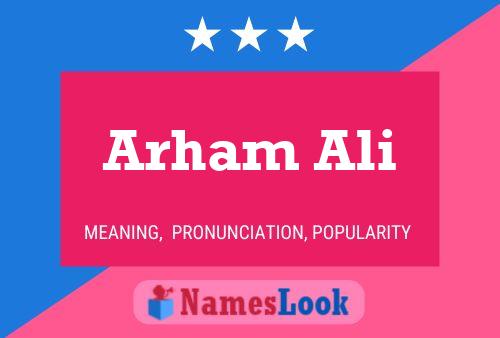 Постер имени Arham Ali