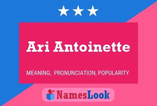 Постер имени Ari Antoinette