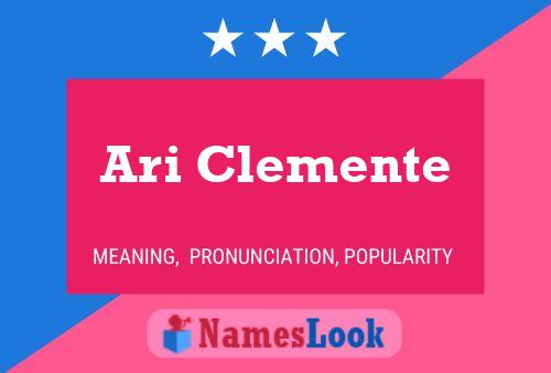 Постер имени Ari Clemente