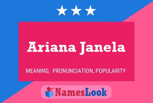 Постер имени Ariana Janela