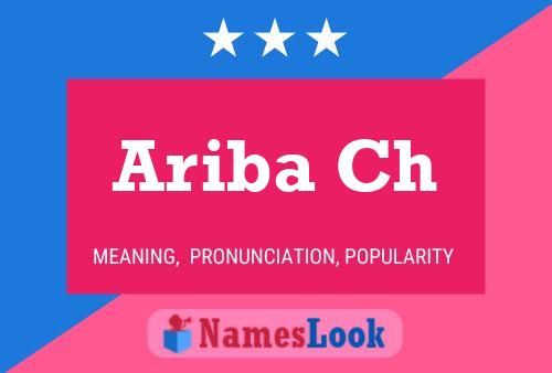 Постер имени Ariba Ch