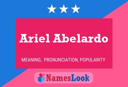 Постер имени Ariel Abelardo