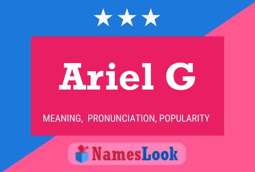 Постер имени Ariel G