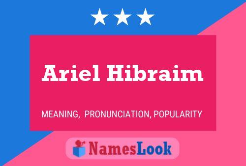 Постер имени Ariel Hibraim