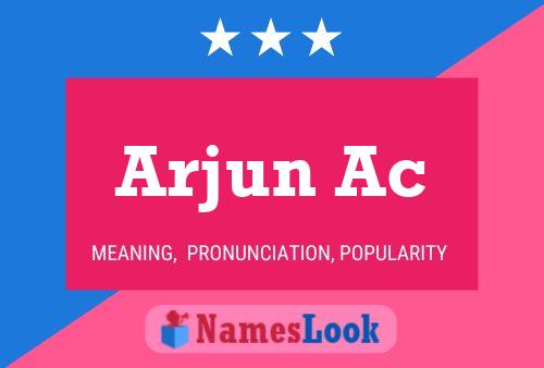 Постер имени Arjun Ac