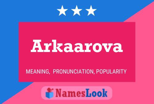 Постер имени Arkaarova