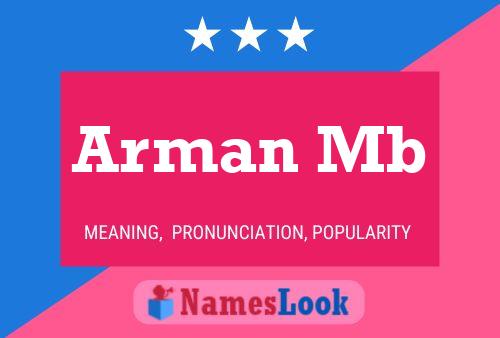 Постер имени Arman Mb