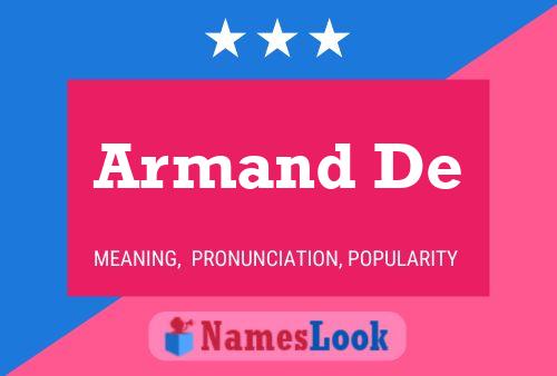 Постер имени Armand De