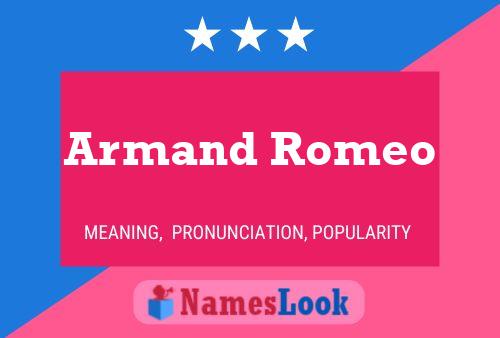 Постер имени Armand Romeo