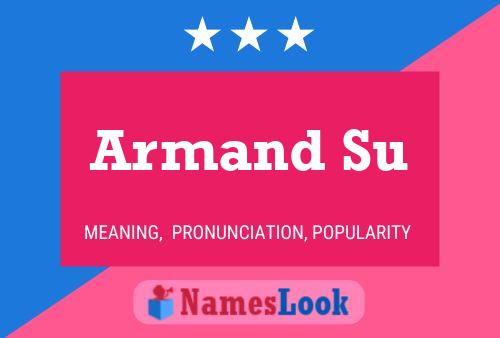 Постер имени Armand Su