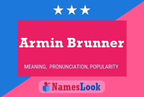 Постер имени Armin Brunner