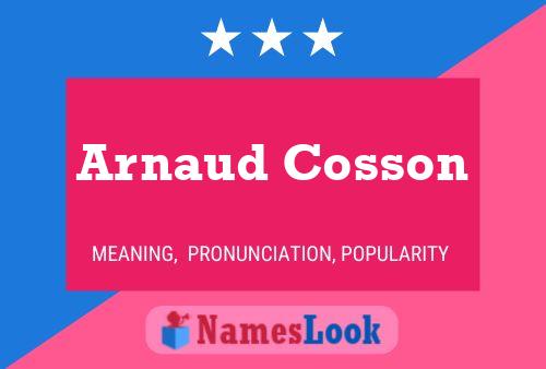 Постер имени Arnaud Cosson