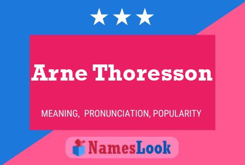 Постер имени Arne Thoresson